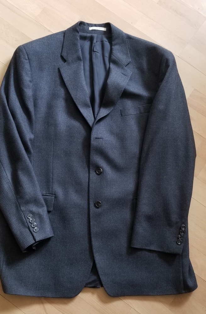 LAUREN/SIMON'S Tweed Men's Overcoat (Size L) - Picture 3 of 9